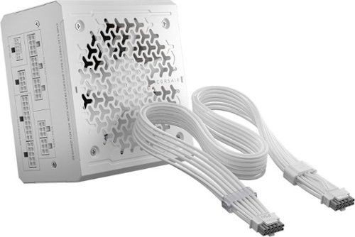 CORSAIR - RM1000e ATX 3.1 Low-Noise ATX Power Supply with ThermalProtect 12V-2x6 Cable - White