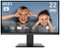 MSI - PRO MP223E2 22" VA LCD FHD 100Hz 1ms FreeSync Monitor (DisplayPort, HDMI,VGA port) - Black-Front_Standard