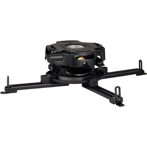 Peerless-AV - Precision Gear Ceiling Mount Projector Mount - Black-Front_Standard 