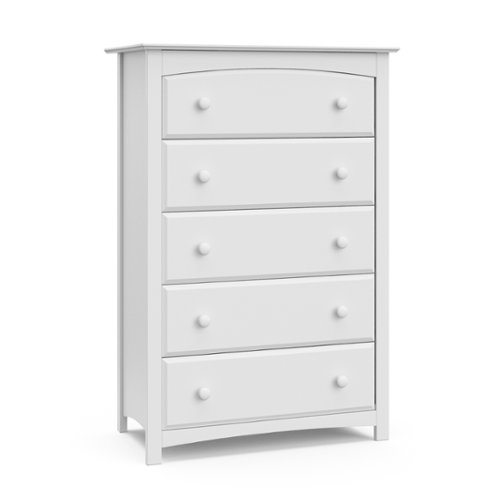 Storkcraft - Kenton 5-Drawer Dresser - White-Front_Standard 