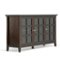 Simpli Home - Acadian Wide Storage Cabinet - Brunette Brown-Front_Standard