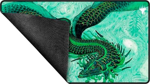 Ultra PRO Tarkir Dragonstorm Teval, Arbiter of Virtue Black Stitched Playmat for Magic: The Gathering GLOBAL SHIPPING