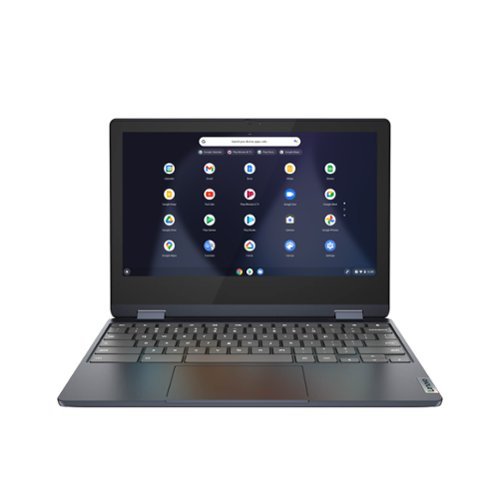  Lenovo - Flex 3 Chromebook 11.6&quot; HD Touch-screen Laptop - Mediatek MT8183 - 4GB - 64GB eMMC - Abyss Blue