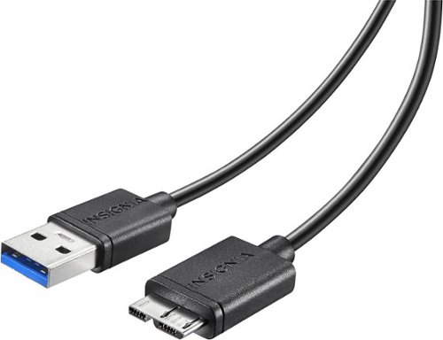  Insignia™ - 4' USB 3.0 Charge-and-Sync Cable - Black