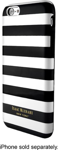  Isaac Mizrahi New York - Monostripe Case for Apple® iPhone® 6 and 6s - Black/White