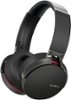Sony - Extra Bass Wireless Over-the-Ear Headphones - Black-Front_Standard