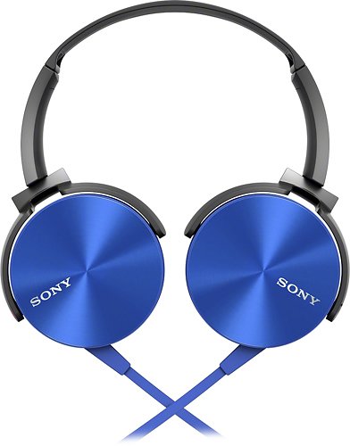  Sony - On-Ear Headphones - Blue
