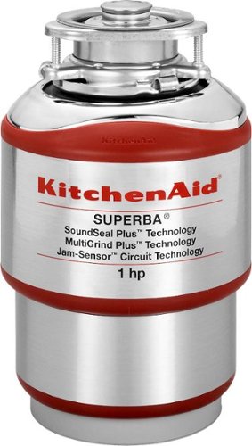 KitchenAid - 1 HP Disposer - Red