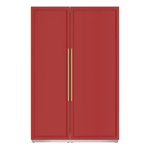 Front. Koolmore - Panel Ready Column Refrigerator and Freezer, 30" Refrigerator and 24" Freezer - White.