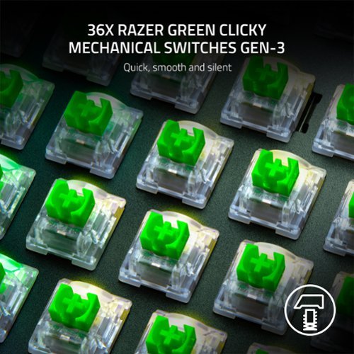 Razer Mechanical Keyboard Switches (36x) - Clicky - Green WORLDWIDE DELIVERY