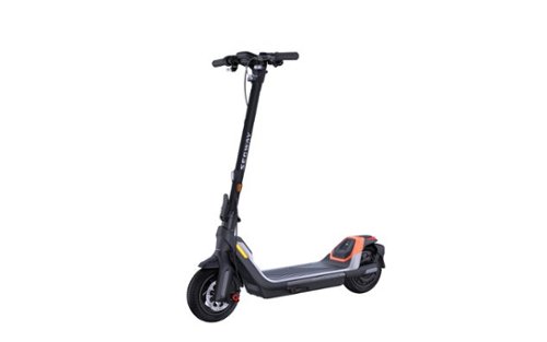 Segway - P65 Electric Kick Scooter w/40.4 Max Operating Range & 25 mph Max Speed - Black-Front_Standard 