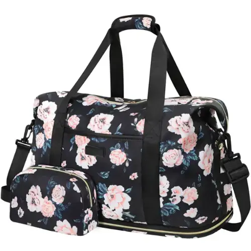 Black Foral-X-Large