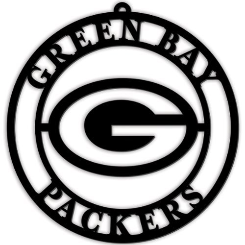Fan Creations - Green Bay Packers 16'' Team Logo Cutout - Black-Front_Standard 