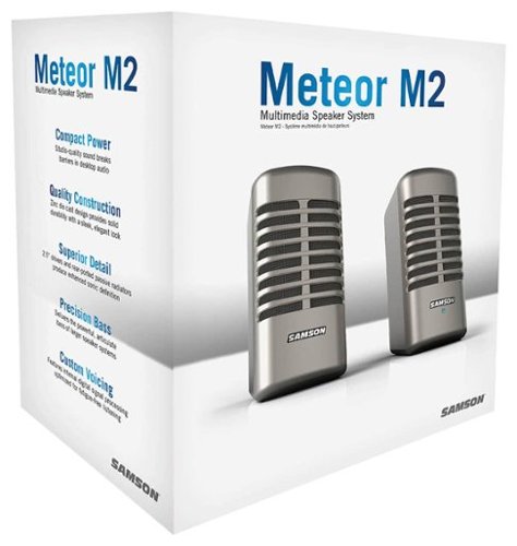 Samson - Meteor M2 Multimedia Speaker System (2-Piece) - Silver-Front_Standard 