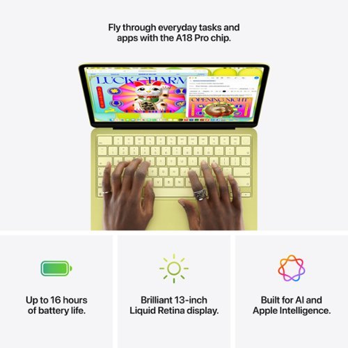 Apple MacBook Neo 13 inch Laptop A18 Pro chip with 6‑core CPU and