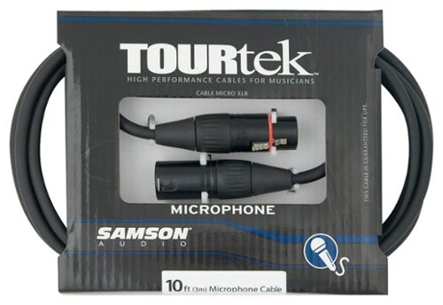  Samson - Tourtek 10' Microphone Cable - Black