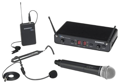 Samson - Concert 288 2-Ch. UHF Wireless Vocal Microphone System - Black