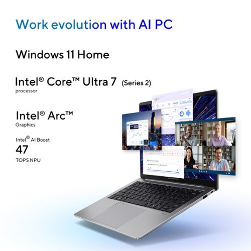ASUS ExpertBook P5 2.5K Laptop - Copilot+ PC - Intel Core Ultra 7 258V with 32GB Memory - 1TB SSD - Misty Grey BUY IN UAE