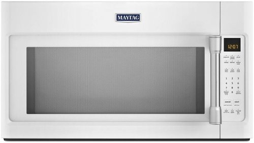 Maytag - 2.0 Cu. Ft. Over-the-Range Microwave with Sensor Cooking - White-Front_Standard 