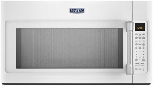 Maytag - 1.9 Cu. Ft. Over-the-Range Convection Microwave with Sensor Cooking - White-Front_Standard 