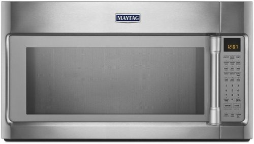 Maytag - 1.9 Cu. Ft. Over-the-Range Convection Microwave with Sensor Cooking - Stainless steel-Front_Standard 