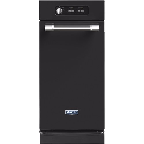 Maytag - 15" Undercounter Trash Compactor - Black-Front_Standard 