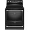 Maytag - 6.2 Cu. Ft. Self-Cleaning Freestanding Electric Convection Range - Black-Front_Standard
