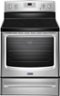Maytag - 6.2 Cu. Ft. Self-Cleaning Freestanding Electric Convection Range - Stainless Steel-Front_Standard