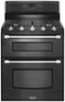 Maytag - 6.0 Cu. Ft. Self-Cleaning Freestanding Double Oven Gas Convection Range - Black-Front_Standard