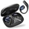 Trigiz - Wireless Open Ear Earbuds Bluetooth 5.4 with Earhooks, 70Hrs Playtime, LED Power Display Case, IP7 for Sports & Running - Black-Front_Standard