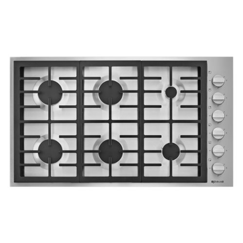JennAir - 36" Gas Cooktop - Stainless steel-Angle_Standard 
