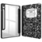 Kitcheniva - Slim Hybrid Protective Case For Samsung Galaxy Tab S10 FE/S9 FE/S9 10.9''–11'' Tablet - Black and White-Front_Standard