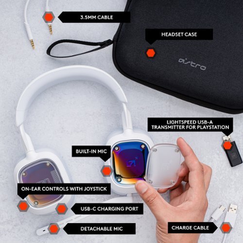 Astro Gaming A30 Wireless Gaming Headset for PS5, PS4, Nintendo Switch, PC, Mobile - White BUY ONLINE