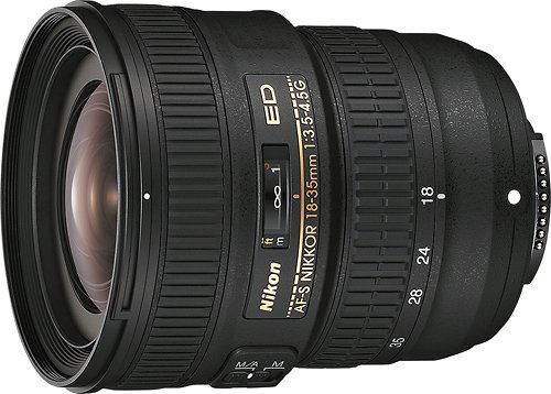 Nikon - AF-S NIKKOR 18-35mm f/3.5-4.5G ED Ultra-Wide Zoom Lens - Black