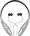 LG - Tone Infinim Wireless Earbud Headphones - Metallic Silver-Front_Standard