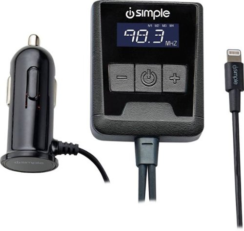  iSimple - JamKast FM Transmitter for Select Apple® Devices - Black