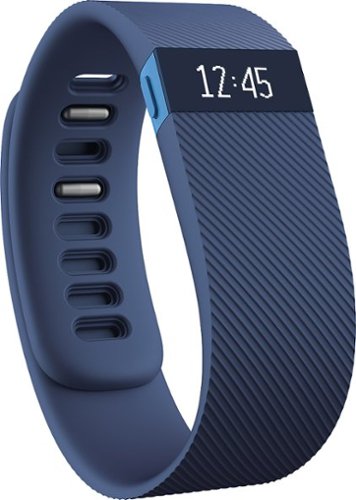  Fitbit - Charge Wireless Activity Tracker + Sleep Wristband (Small) - Blue