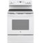 GE - 5.3 Cu. Ft. Freestanding Electric Convection Range with Self-Cleaning and No-Preheat Air Fry - White-Front_Standard