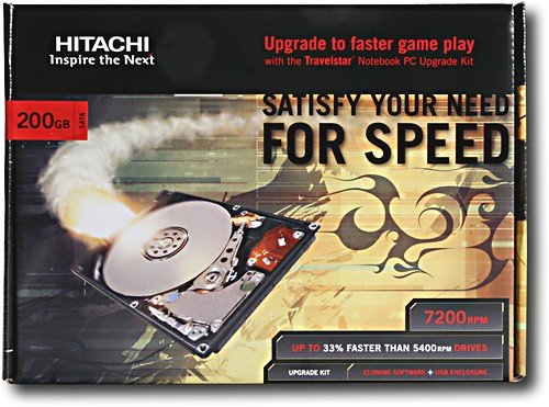  Hitachi - Travelstar 200GB Internal SATA Hard Drive for Laptops