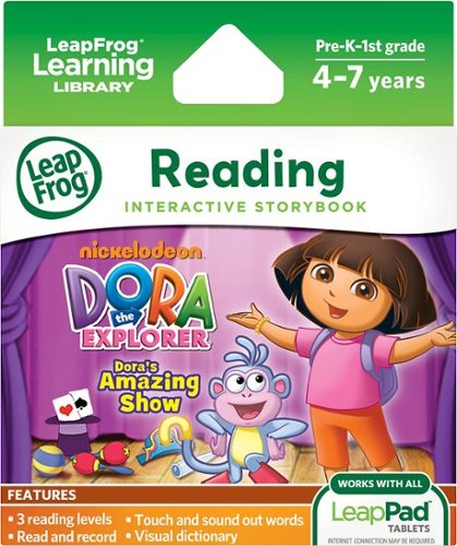  Dora's Amazing Show Ultra E-Book for LeapFrog LeapPad1 and LeapPad2 Learning Tablets - Multi