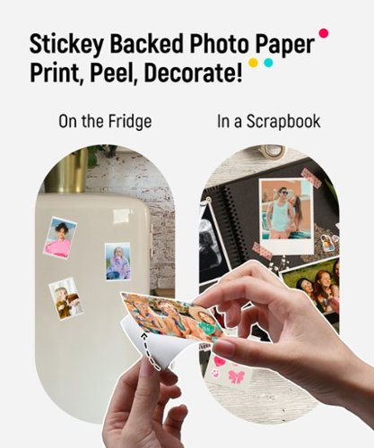 Liene Pearl K100 2x3 Inch Wireless Photo Printer, with 10 Sheets Zink Photo Paper - White BUY ONLINE