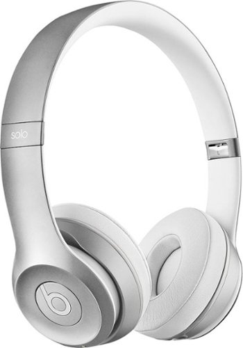  Beats - Solo 2 On-Ear Wireless Headphones - Silver
