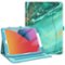 Kitcheniva - Protective Stand Case For iPad 9th 8th 7th Generation 10.2 Inch With Pocket Holder - Aqua Wave-Front_Standard