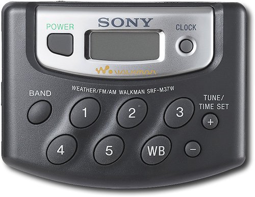  Sony - Portable Digital AM/FM Radio with Weather Band - Black