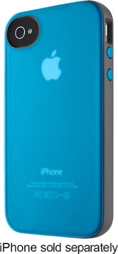  Belkin - Grip Candy Sheer Case for Apple® iPhone® 4 and 4S - Teal/Silver