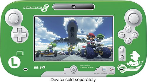  Hori - Luigi Mario Kart 8 Protector for Wii U GamePad Controllers - Green/Blue