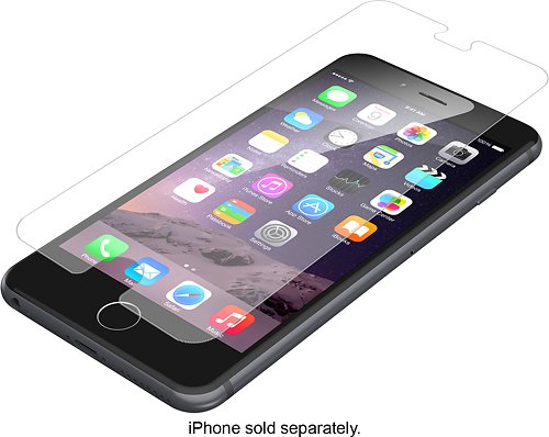  ZAGG - InvisibleShield HDX Screen Protector for Apple® iPhone® 6 Plus and 6s Plus - Clear
