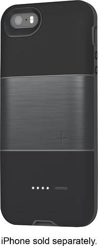  Logitech - Protection [+] Power External Battery Case for Apple® iPhone® 5 and 5s - Black Gunmetal