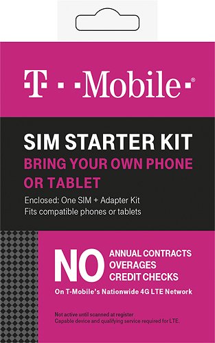  T-Mobile - Complete SIM Starter Kit - White
