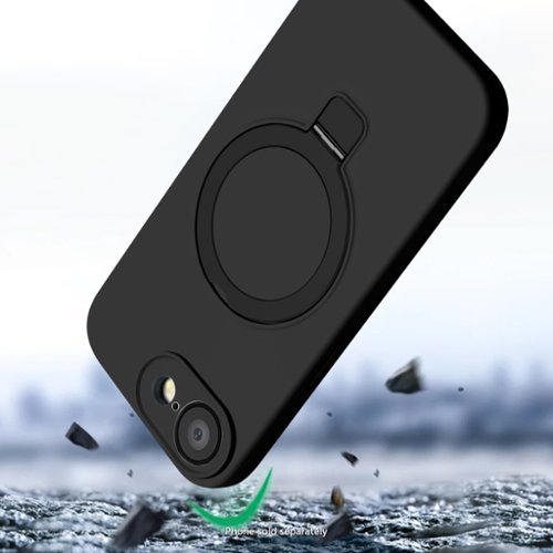 SaharaCase Venture Series Silicone Kickstand Case for Apple iPhone 16e - Scorpion Black BUY ONLINE